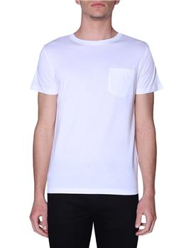 T-shirt k-way uomo taschino WHITE P1