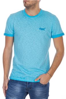 Superdry t-shirt low roller TURCHESE