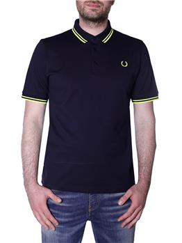 Polo fred perry made in japan BLU RIGA GIALLA