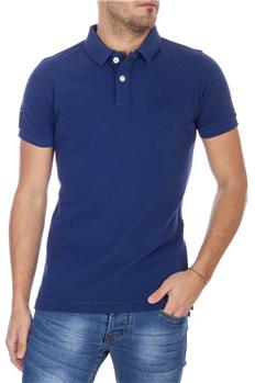 Superdry polo in pique'classic BLU