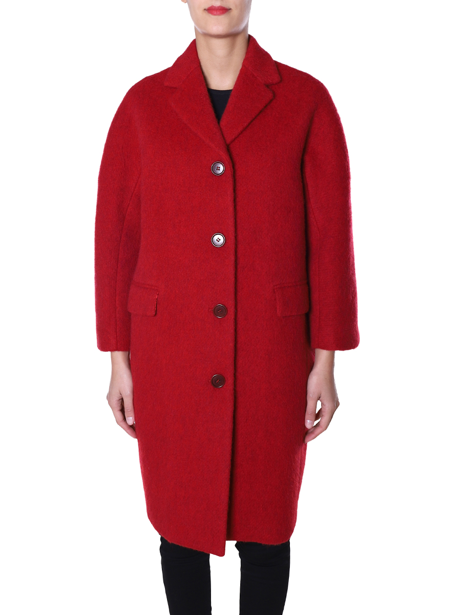 cappotto donna rosso