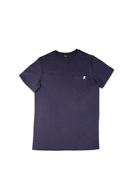 T-shirt k-way uomo taschino BLUE DEPHT