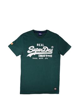 T-shirt superdry chenille tee PINE GREEN