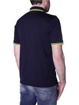 Polo fred perry made in japan BLU RIGA GIALLA