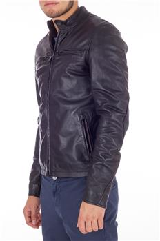 Superdry giacca pelle comp jkt NERO