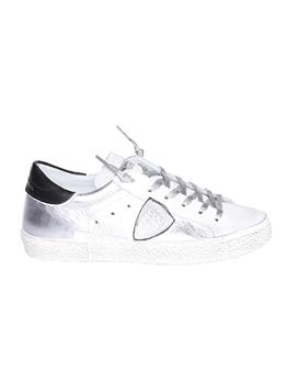 Sneakers low metal donna ARGENT