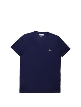 T-shirt lacoste scollo v blanc BLUE MARINE