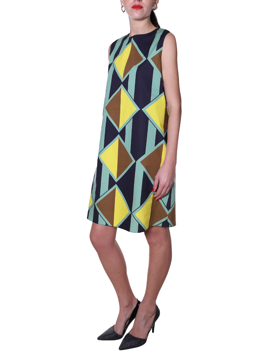 Aspesi abito aspesi donna verde e giallo 