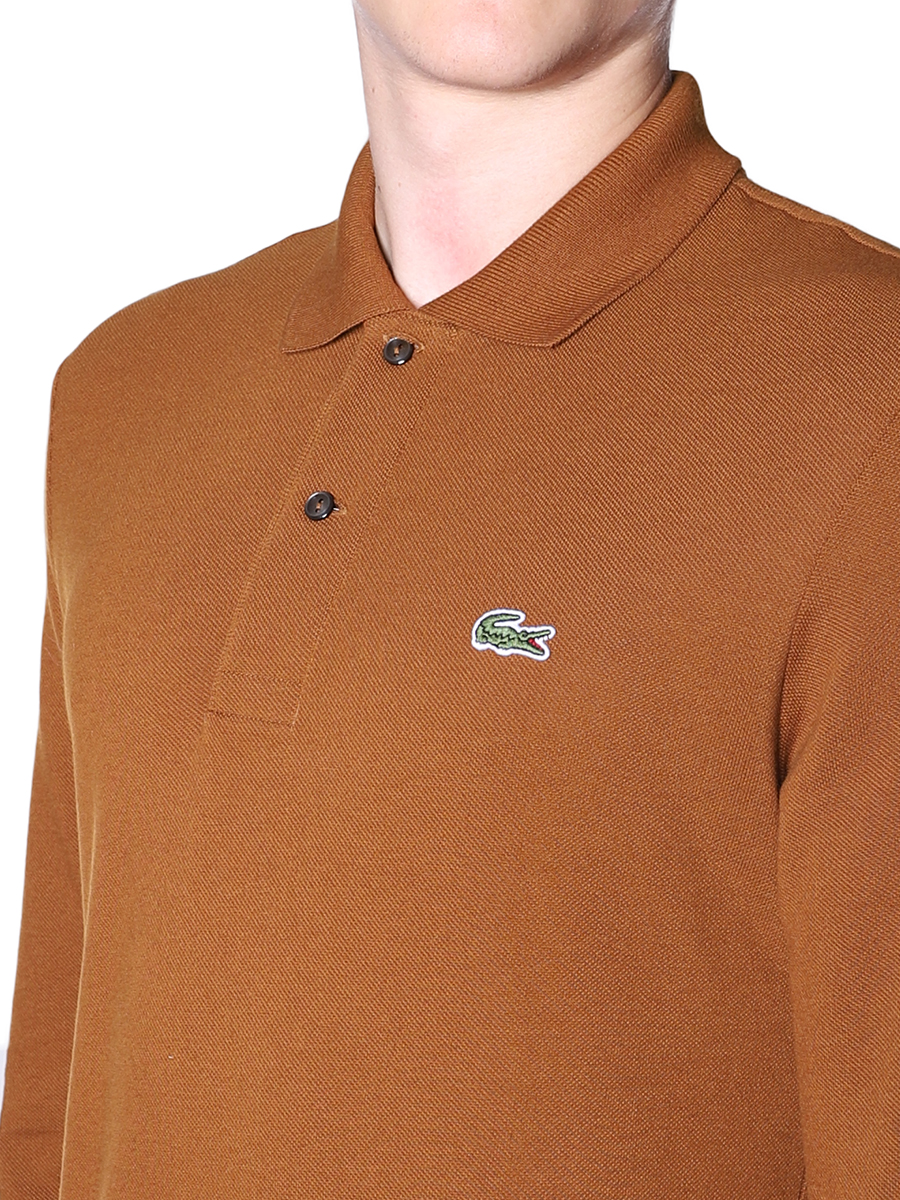 polo lacoste marrone